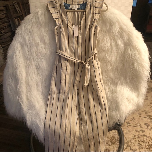 ANTHROPOLOGIE Twill Belted Jumpsuit Size 4 NWT - Picture 9 of 9